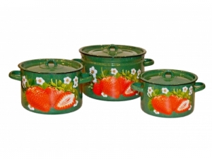Set de cratițe (4,5L/7L/9L) Clubica sadovaia izumrud 1с113-10