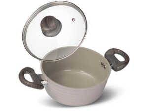 Cratiță cu capac LAMART 2.2 L STRIPE LT-1267