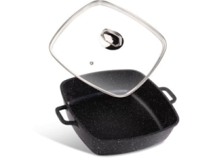 Vas cu capac p/u gâscă LAMART 28х28 сm. NATUR LT-1288