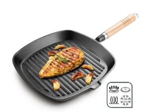 Tigaie-gril din fontă LAMART 24х24 сm.IRON  LT-1063