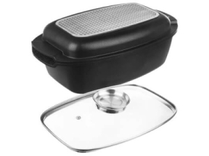 Vas cu capac p/u gâscă LAMART 40х22,5 см, 9л, ROST LT-1308