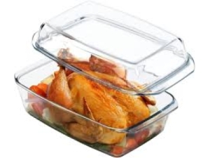 Кастрюля для запекания овальная с крышкой BORART 4 л