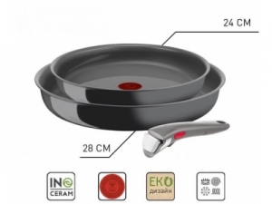 Набор сковород Tefal Ingenio Renew  Ingenio 24см+28см+ручка L2609502