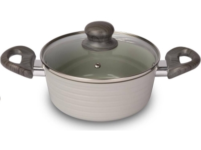 Cratiță cu capac LAMART 1,6 L STRIPE LT-1266