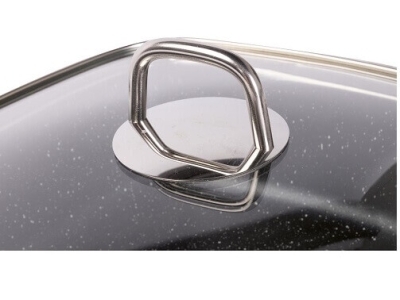 Vas cu capac p/u gâscă LAMART 28х28 сm. NATUR LT-1286