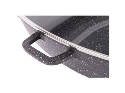 Vas cu capac p/u gâscă LAMART 28х28 сm. NATUR LT-1288