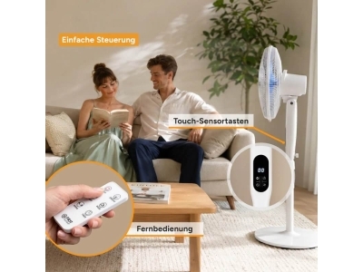 Ventilator de podea First FA-5553-6-WI