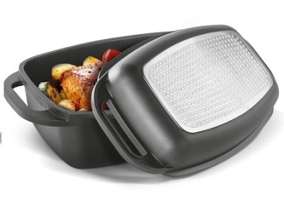 Vas cu capac p/u gâscă LAMART 40х22,5 см, 9л, ROST LT-1308