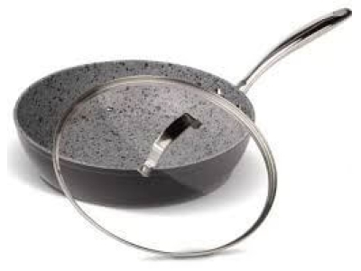 Tigaie cu capac LAMART 28 сm. GRANIT, LT-1262