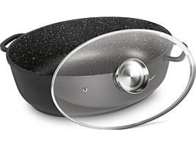 Vas cu capac p/u gâscă  LAMART 40х26 см, 8л, OVAL LT-1309