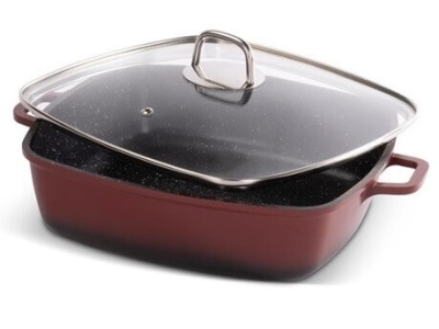 Vas cu capac p/u gâscă LAMART 28х28 сm. NATUR LT-1286