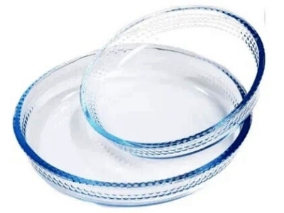 Set de tavi de copt rotunde cu relief fagure BORART 2buc